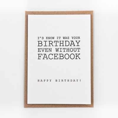 Verjaardag - Birthday on Facebook