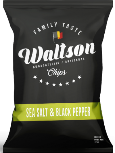 Waltson chips - zeezout & zwarte peper