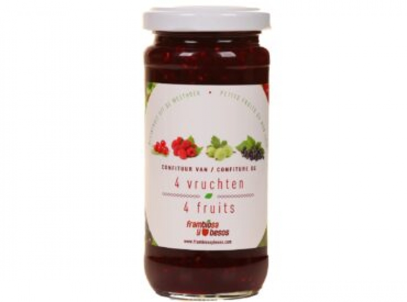 Confituur 4 vruchten 250gr
