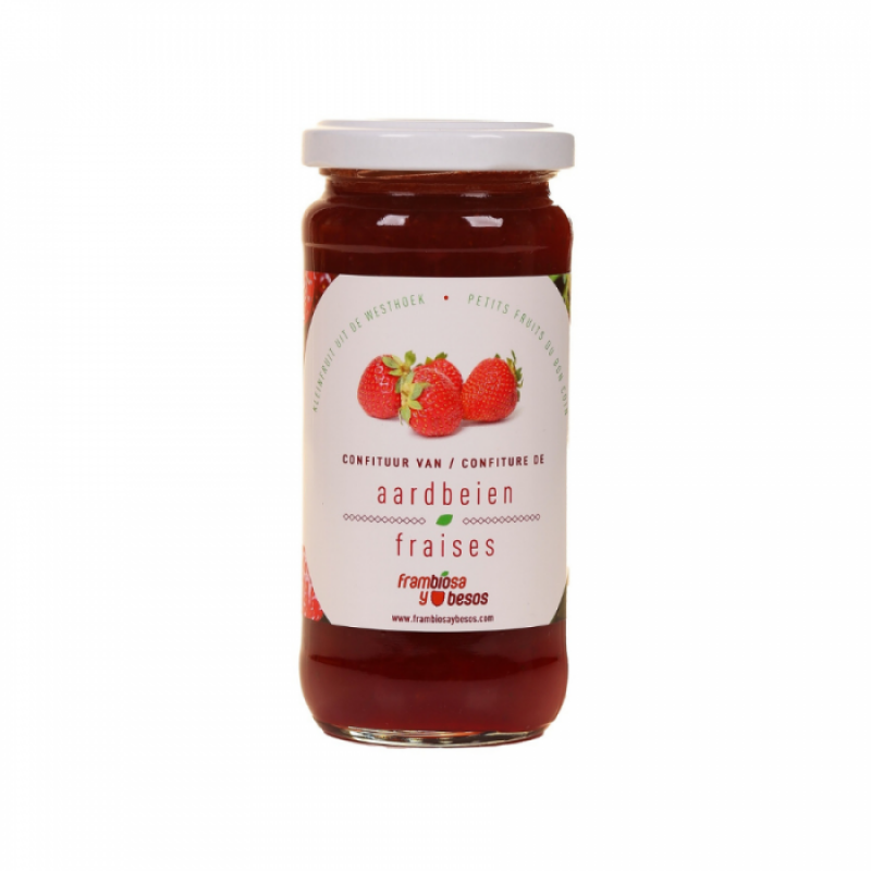 Confituur aardbeien 250gr