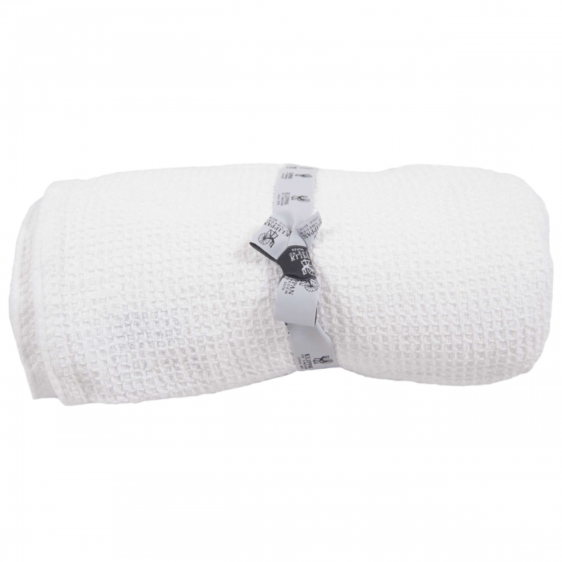 Waffle blanket - wit 